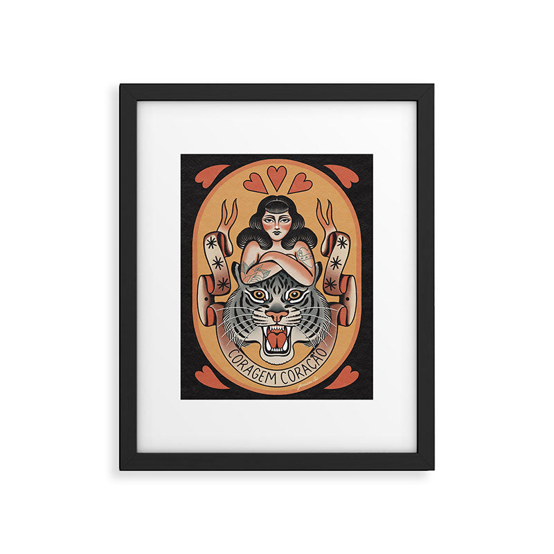 Coragem Coracao (Courage Heart) Framed Art Print Gallery Image 5