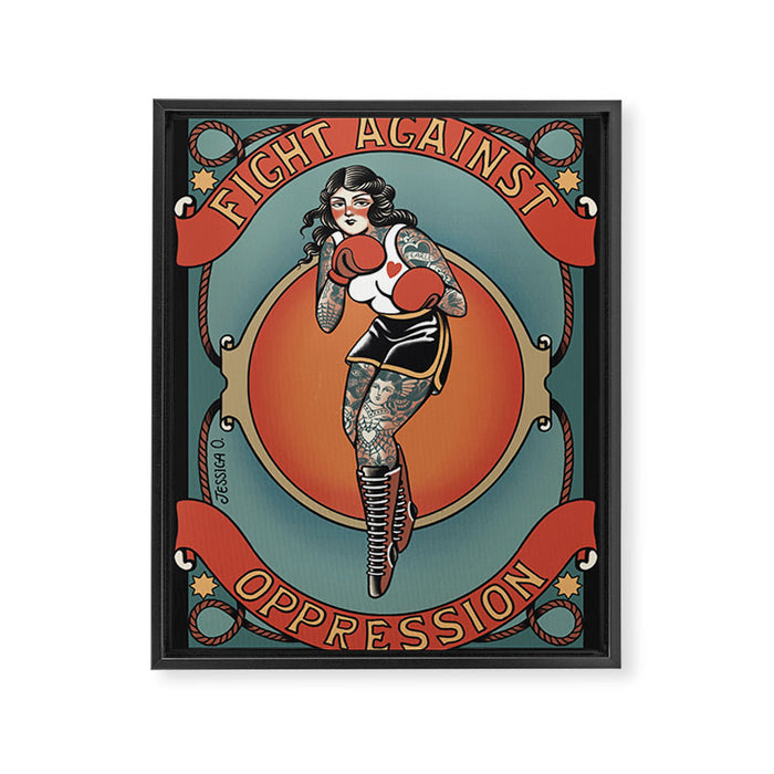 Fighter Framed Canvas Print Gallery Image 1
