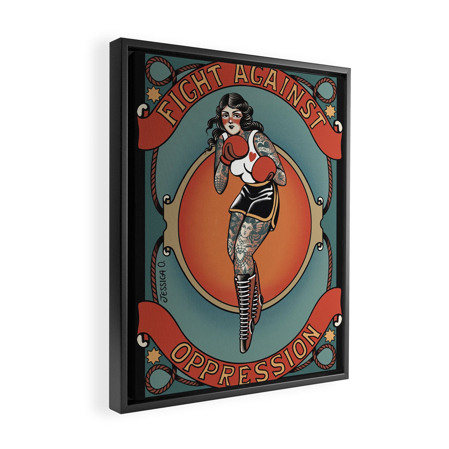 Fighter Framed Canvas Print Gallery Image 2