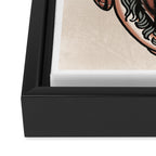 Kiss the goat Framed Canvas Print Gallery Image 3