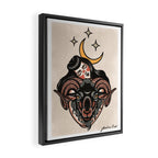 Kiss the goat Framed Canvas Print Gallery Image 2