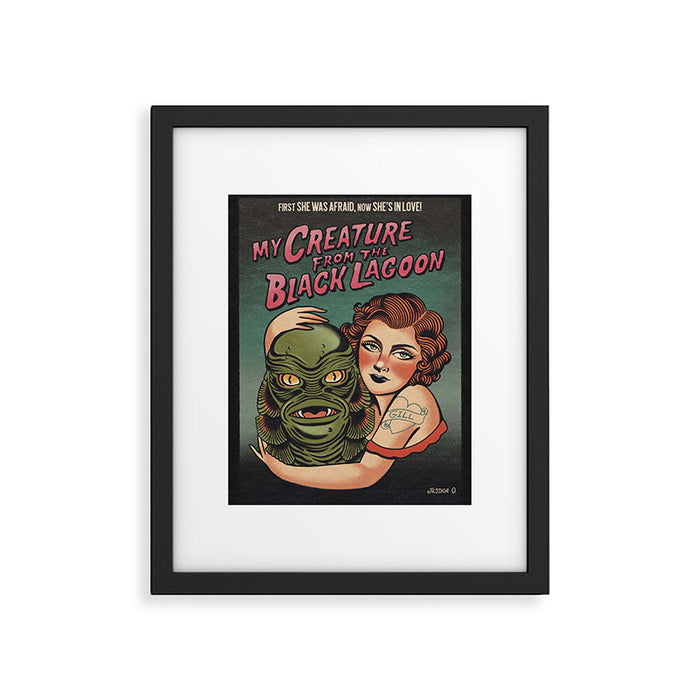 My Creature from the Black Lagoon Framed Art Print Gallery Image 1