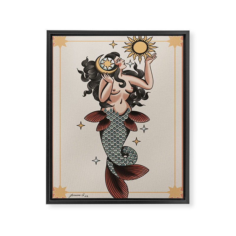 Mystic Mermaid  Framed Canvas Print Gallery Image 6