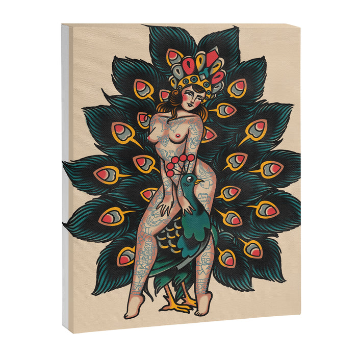 Peacock dream Canvas Print Gallery Image 1