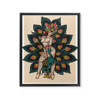 Peacock dream Framed Canvas Print Gallery Image 6