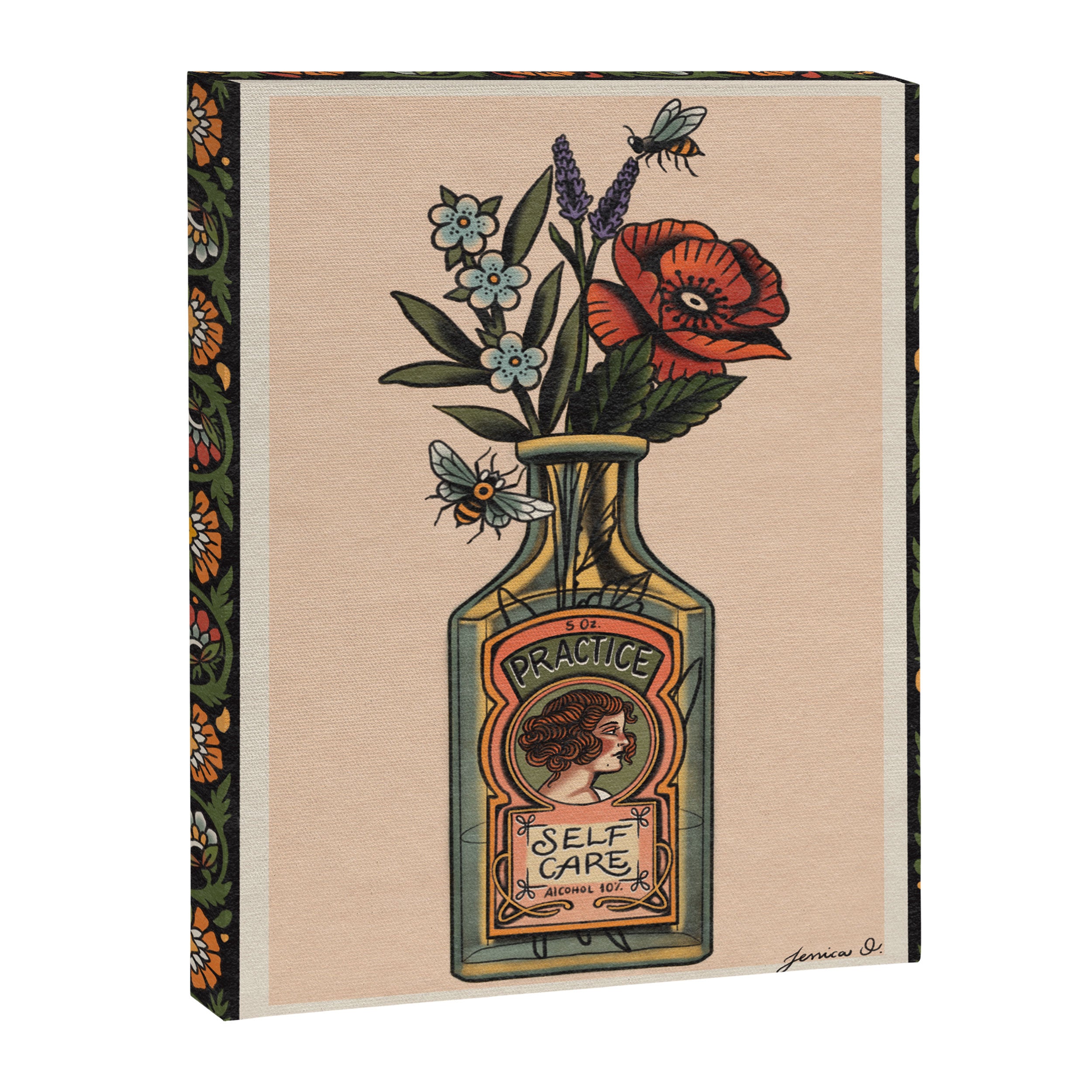 Practice Self Care Canvas Print Gallery Image 3