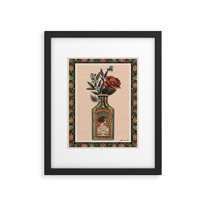 Practice Self Care Framed Art Print Gallery Image 1