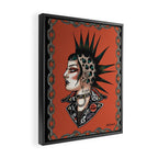 Punk rock girl Framed Canvas Print Gallery Image 2