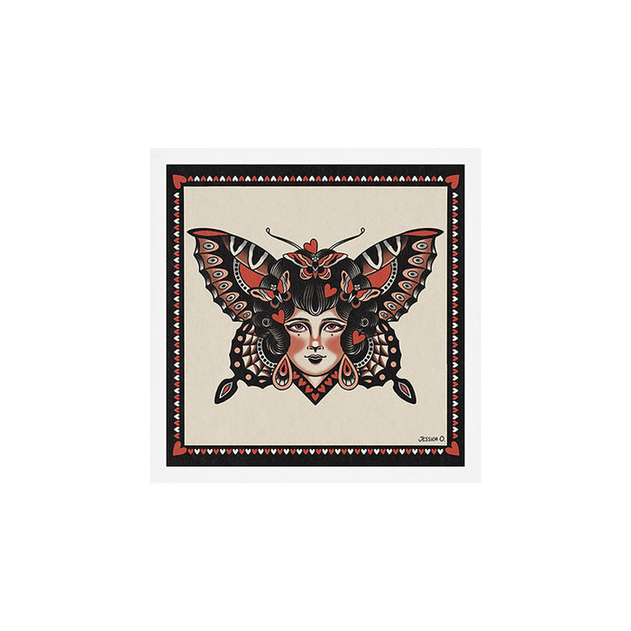 Queen of my heart (black hair) Art Print Square Gallery Image 1