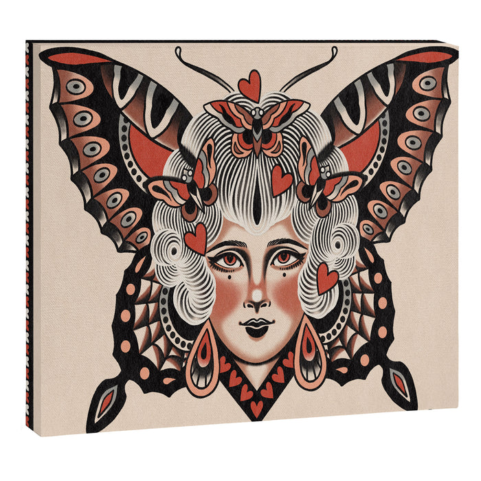 Queen of my heart (white hair) Canvas Print Gallery Image 1