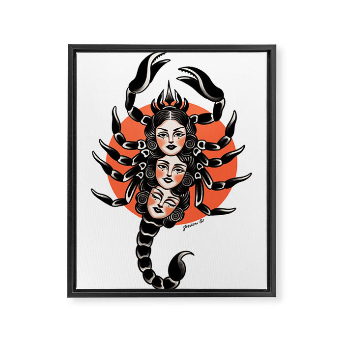 Scorpio Framed Canvas Print Gallery Image 1