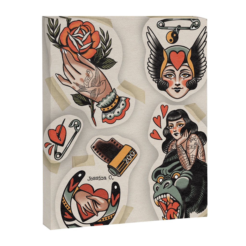 Tattoo flash Canvas Print Gallery Image 6