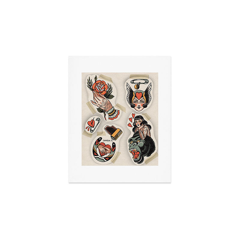 Tattoo flash Art Print Gallery Image 1