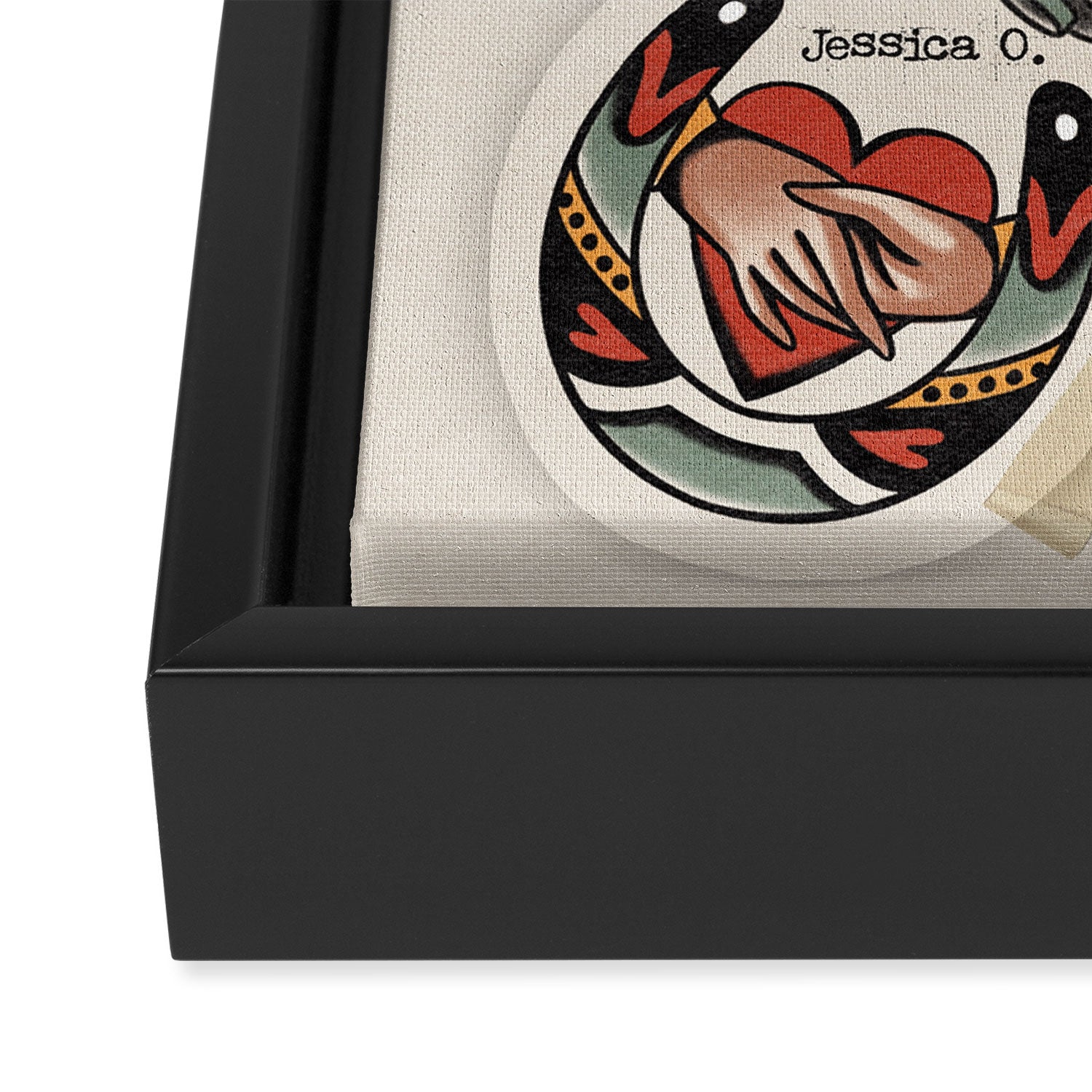 Tattoo flash Framed Canvas Print Gallery Image 3