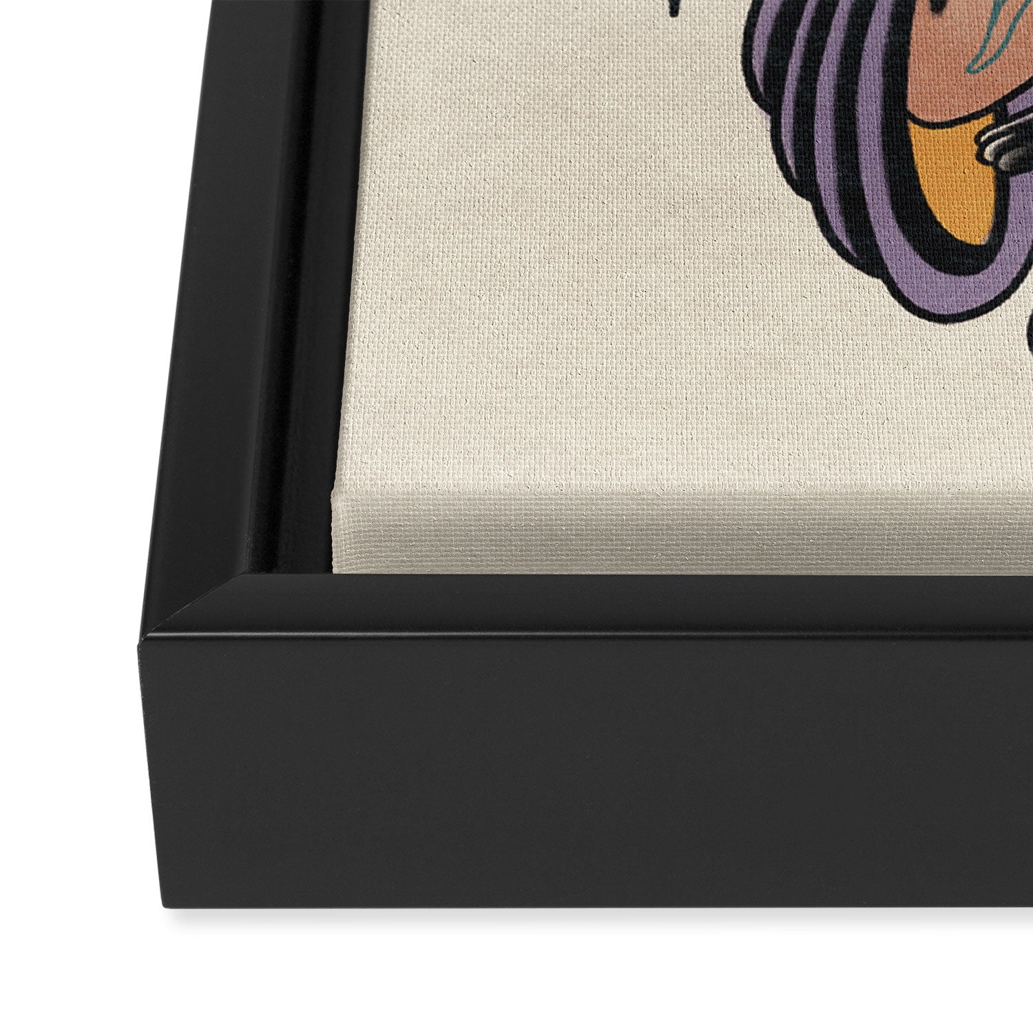 The sweet witch Framed Canvas Print Gallery Image 3