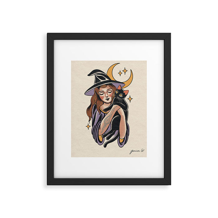 The sweet witch Framed Art Print Gallery Image 1