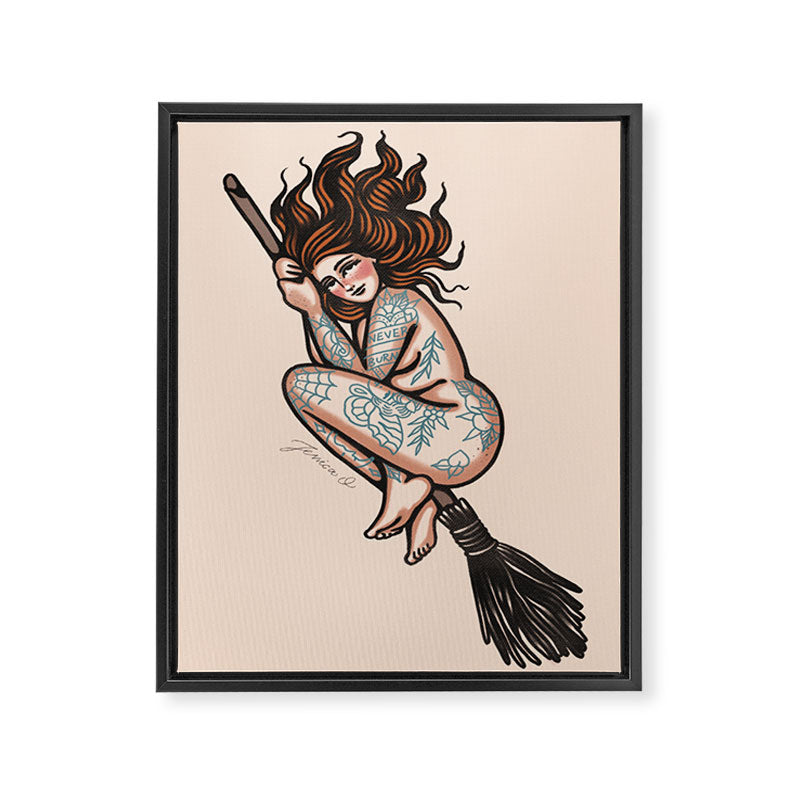 What a witch! Framed Canvas Print Gallery Image 6