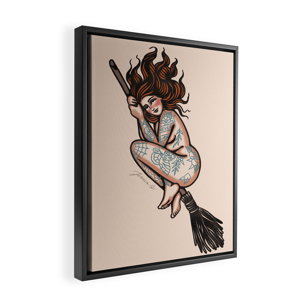 What a witch! Framed Canvas Print Gallery Image 2