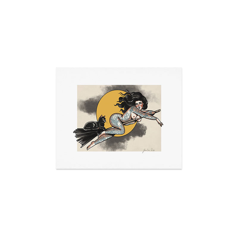 Witty Witch Art Print Gallery Image 1