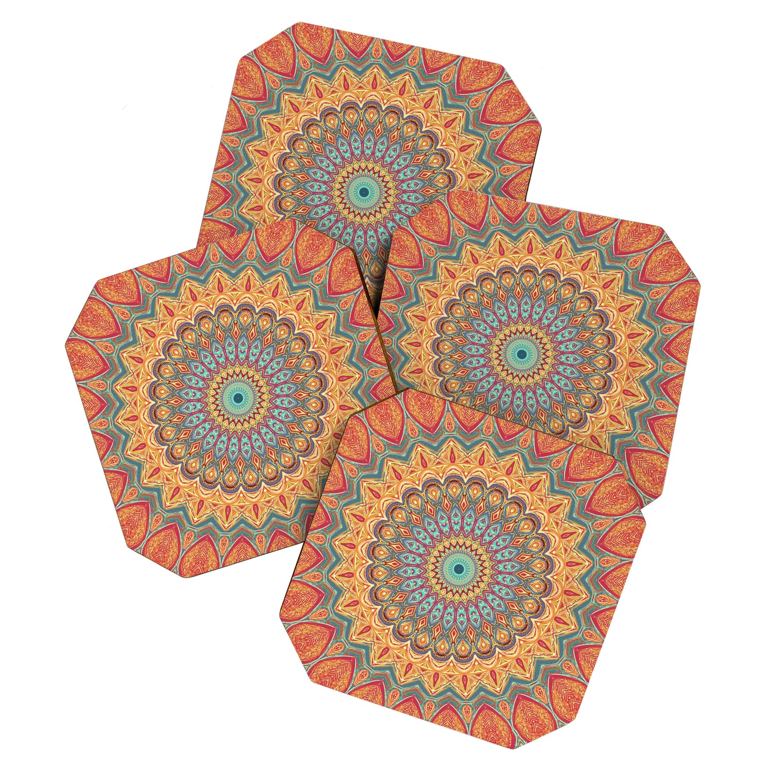 Jewel Mandala - Mandala Art Coaster Gallery Image 1