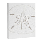 Sand Dollar Dreams - Brown on White Canvas Print Gallery Image 8