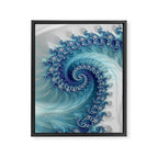 Sound of Seashell - Fractal Art Framed Canvas Print Gallery Image 6