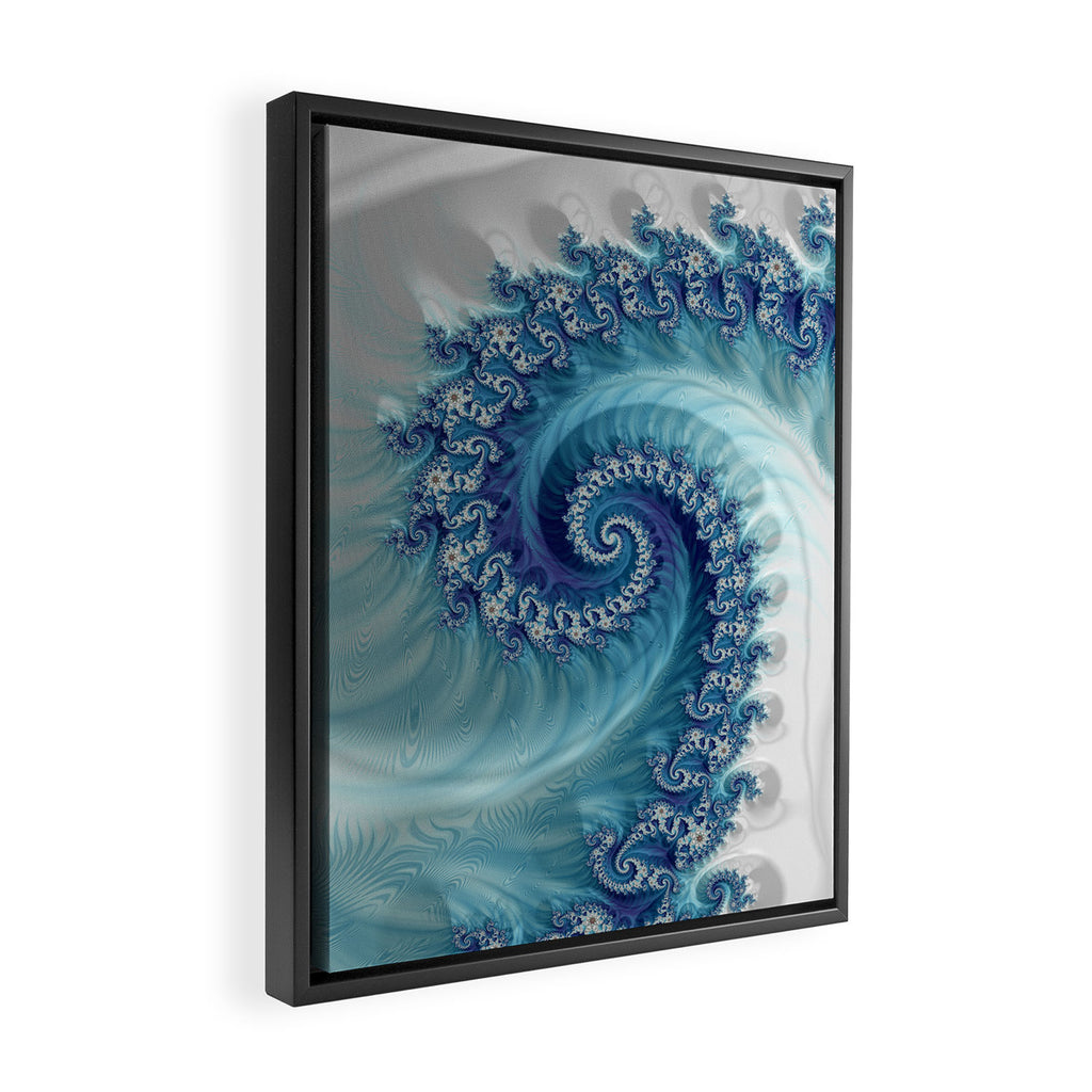 Sound of Seashell - Fractal Art Framed Canvas Print Gallery Image 2