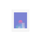 Abstract geometric pixel city 6 Art Print Gallery Image 1