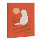 Abstraction minimal cat 31 relax day Canvas Print Gallery Image 8