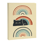 Abstraction minimal cat 8d rainbow meow Canvas Print Gallery Image 8