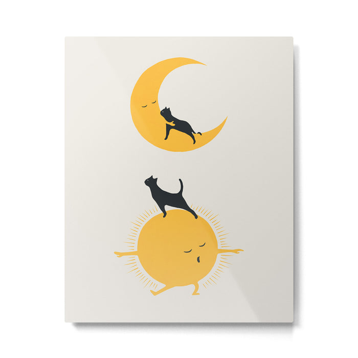 Good Meow'ing 10 good night hug Metal Print Gallery Image 1