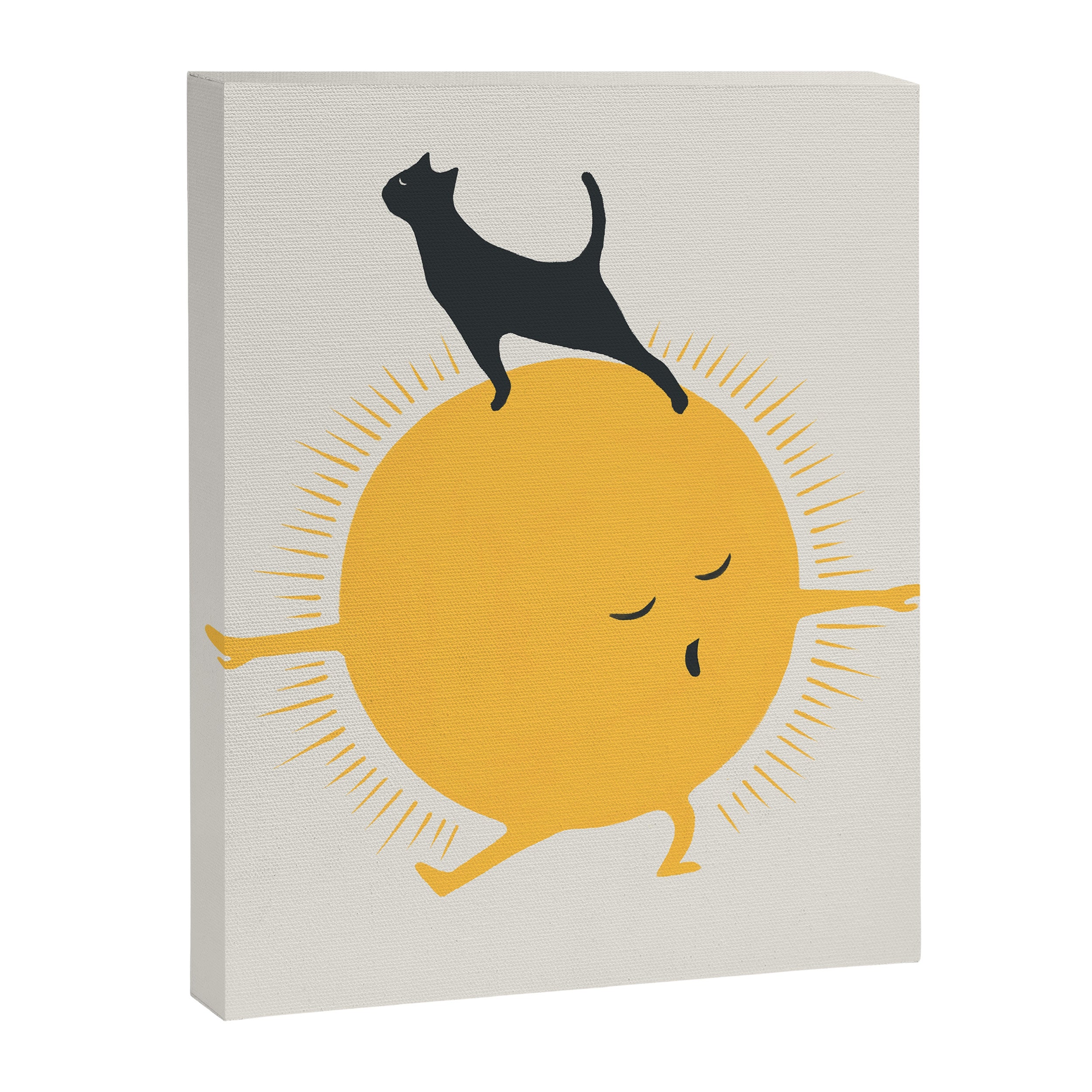 Good Meowâing 9 yoga warrior II Canvas Print Gallery Image 8