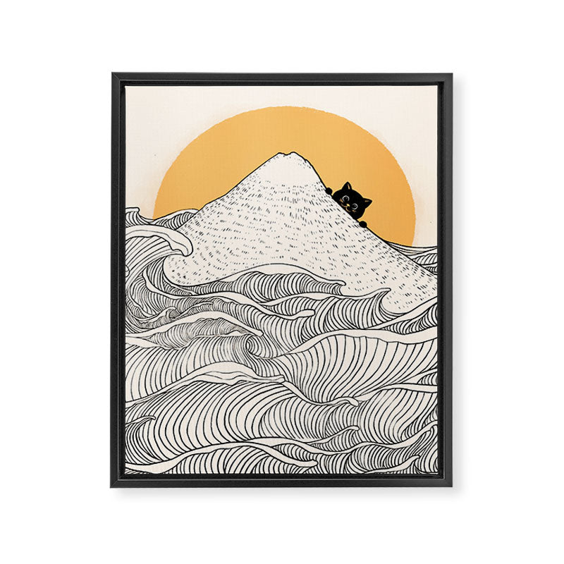 Good Morning Meow 1 Framed Canvas Print Gallery Image 8
