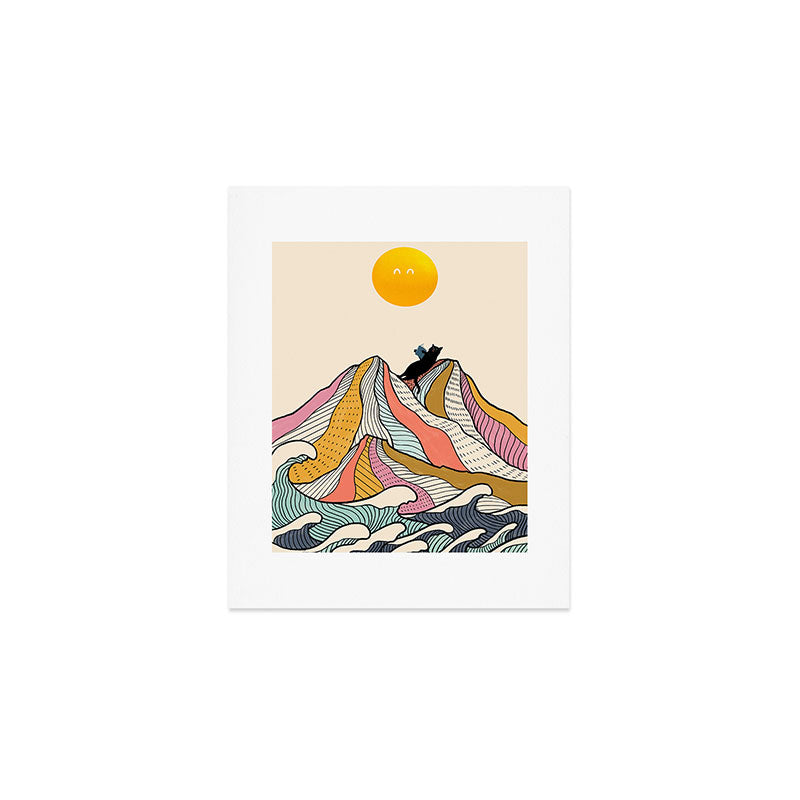Good Morning Meow 3 - Reading Rainbow Art Print Gallery Image 1