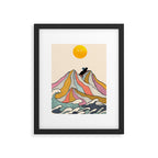 Good Morning Meow 3 - Reading Rainbow Framed Art Print Gallery Image 6