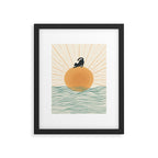 Good Morning Meow 7 Sunny Day Ocean  Framed Art Print Gallery Image 4