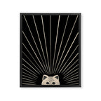 Good Morning son - Kitty 2 Framed Canvas Print Gallery Image 8
