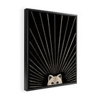 Good Morning son - Kitty 2 Framed Canvas Print Gallery Image 2