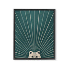 Good Morning son - Kitty Framed Canvas Print Gallery Image 8