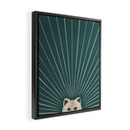 Good Morning son - Kitty Framed Canvas Print Gallery Image 2