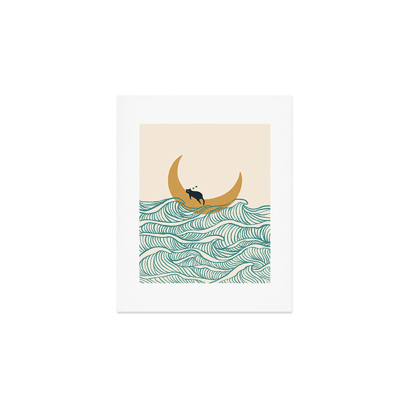 Good Night Meow 1 Art Print Gallery Image 1