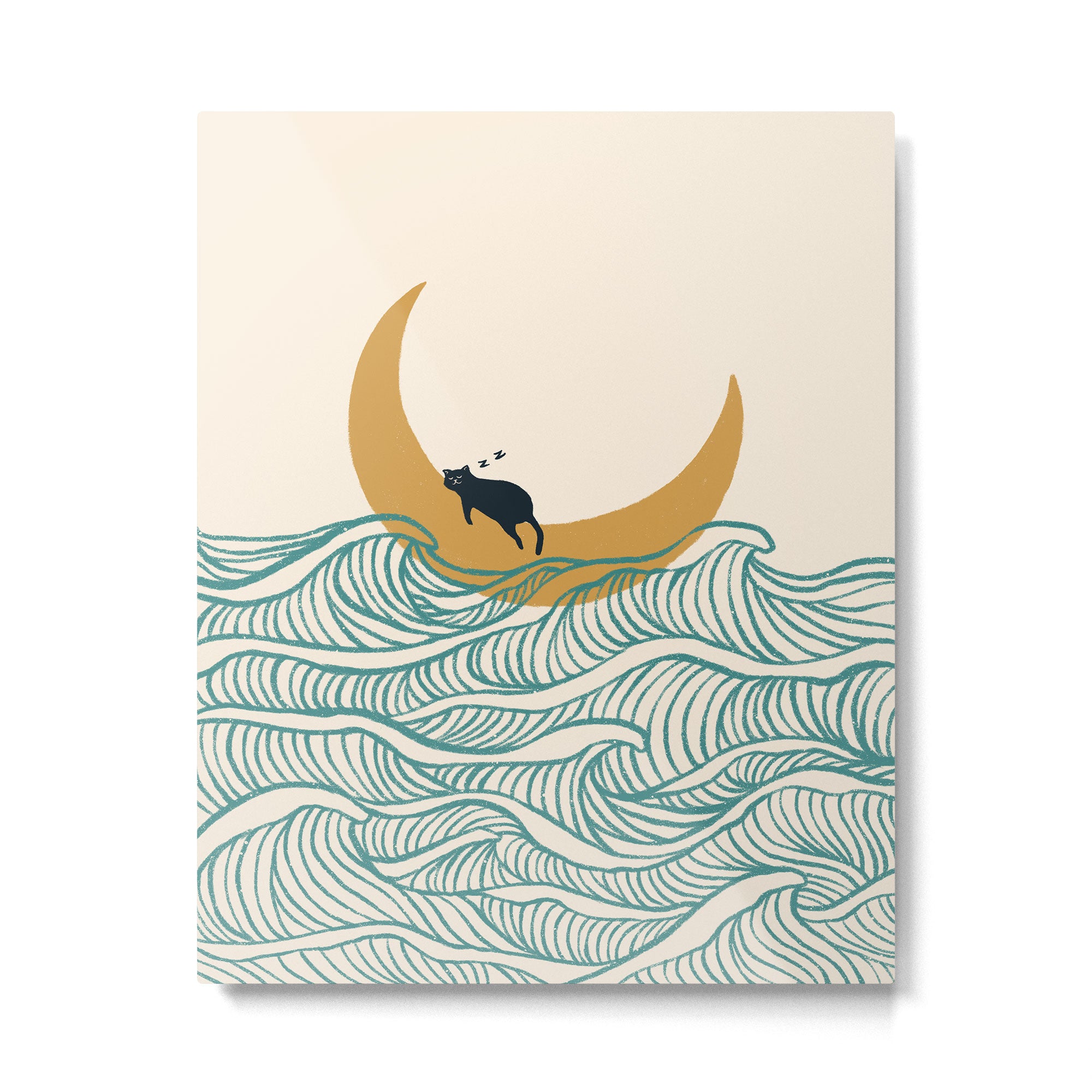 Good Night Meow 1 Metal Print Gallery Image 4