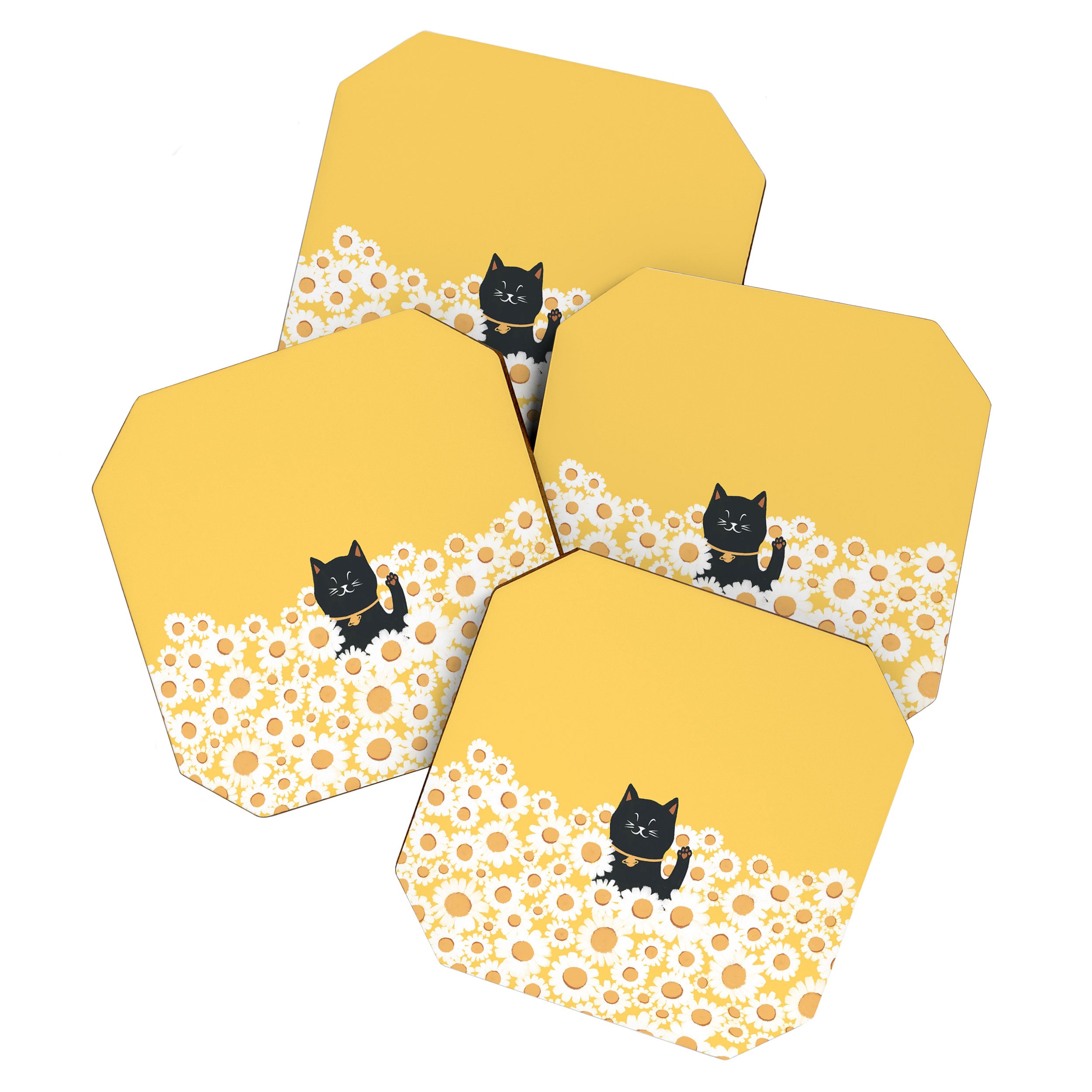 Hidden cat 23 hello annyeong Coaster Gallery Image 1