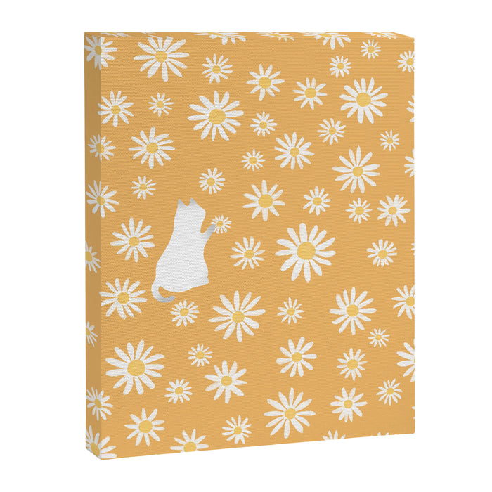 Hidden cat 44 flowers fall  Canvas Print Gallery Image 1