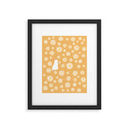 Hidden cat 44 flowers fall  Framed Art Print Gallery Image 5