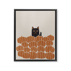 Hidden Cat 46 autumn v2 Framed Canvas Print Gallery Image 6