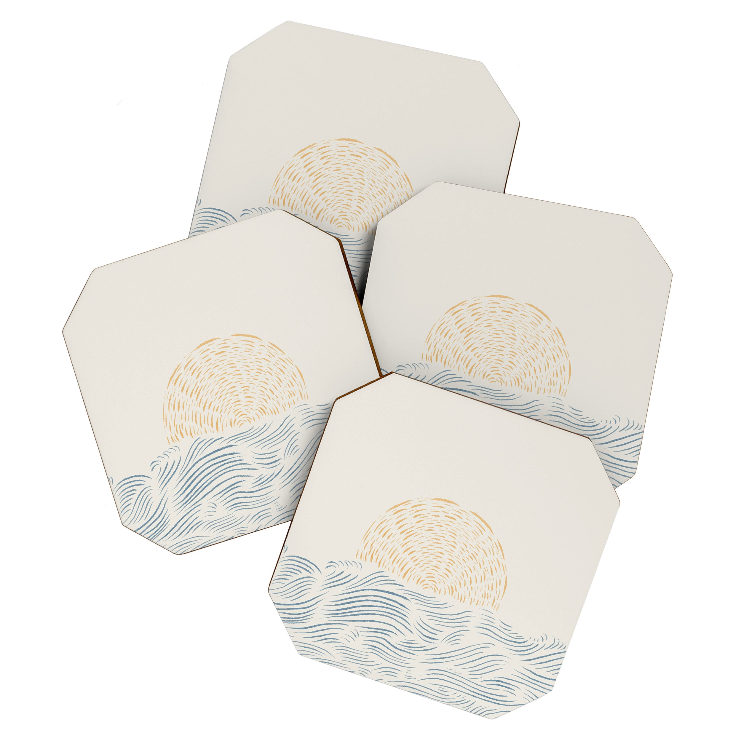 Line Abstraction landscape 001  Coaster Gallery Image 1