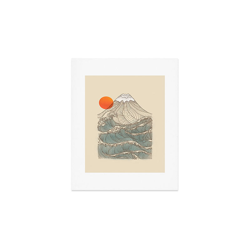 Mount Fuji the great wave  Art Print Gallery Image 1