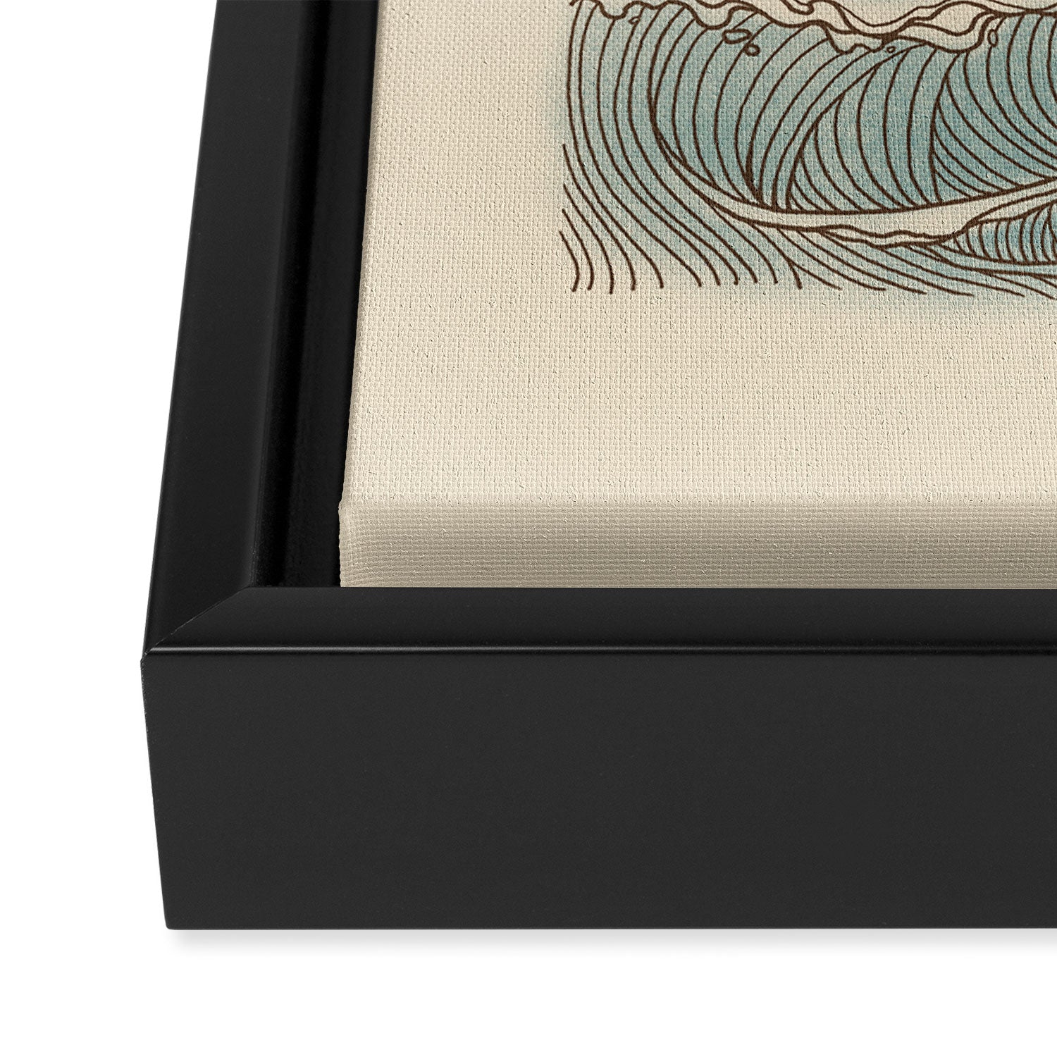 Mount Fuji the great wave  Framed Canvas Print Gallery Image 3