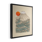 Mount Fuji the great wave  Framed Canvas Print Gallery Image 2